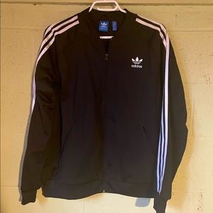 Black Adidas track jacket